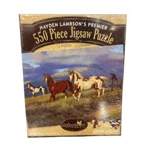 New 550 Pieces Wild Horses Jigsaw Puzzle Hayden Lambson’s Premier Sealed